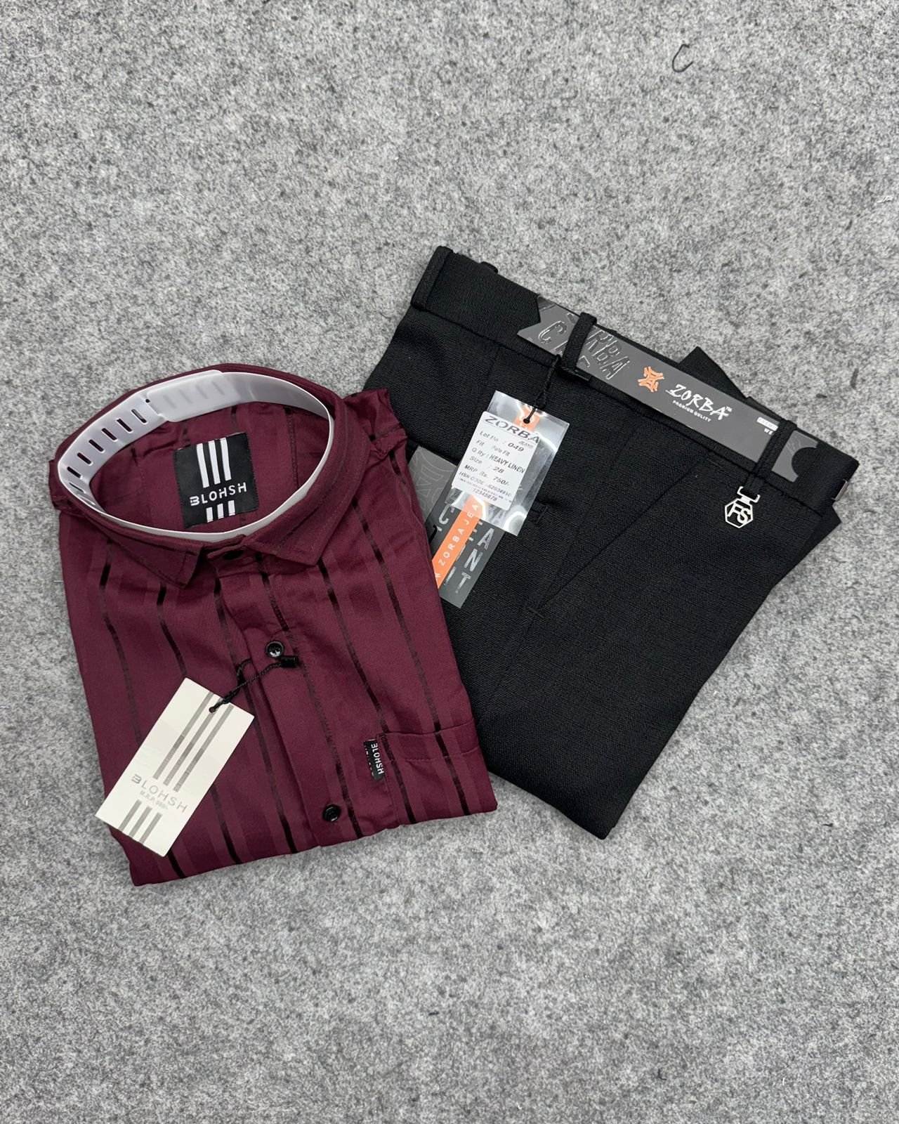 Party Wear Stripes + Linen Polo Fit